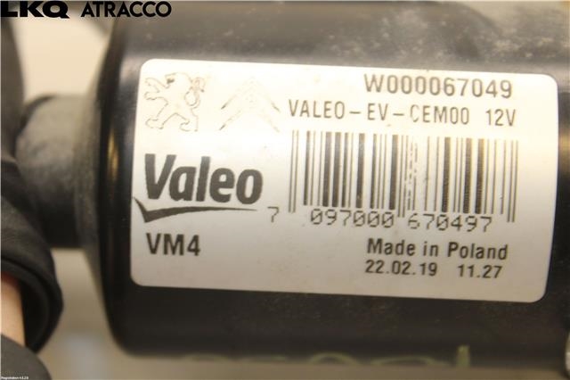 Viskermotor frontrute til Toyota Proace 2016-->> (Type II)  (SU001A4155|)