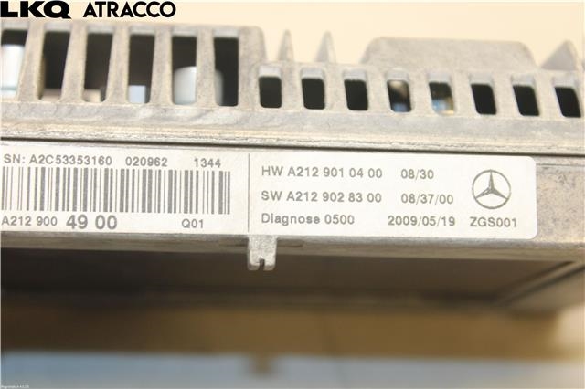 Multimedia display (MCU - Media Controller Unit) til Mercedes E-Klasse 2009-2013 (Fase 1) (W212) (W212) (A2129004900|)