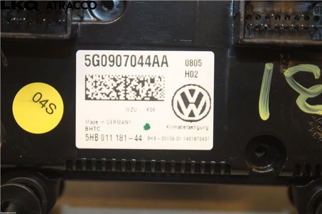 Varmeapparat betjening til VW Golf VII 2012-2017 (Fase 1)  (5G0907044BD|)