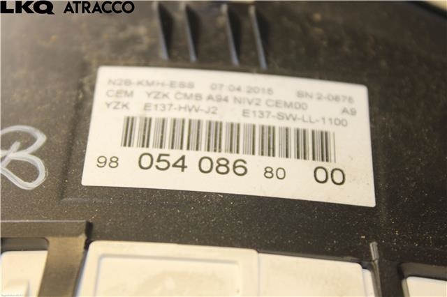 Instrumentpanel til Peugeot 2008 2013-2019 (Type I)  (9805408680|)