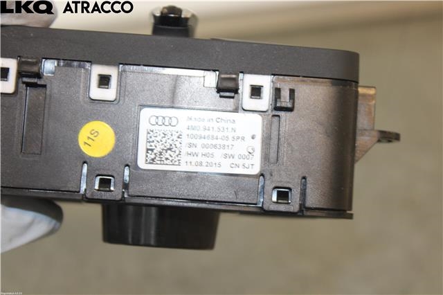 Bryter lys til Audi A4 2015-2019 (Type V, Fase 1) (B9) (B9) (4M0941531N|)