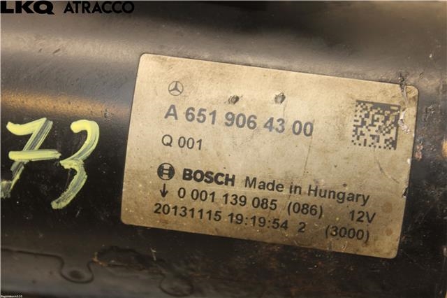 Starter diesel til Mercedes E-Klasse 2009-2013 (Fase 1) (W212) (W212) (A6519063100|)