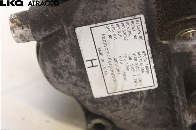 Aircondition kompressor til Nissan Leaf 2011-2017 (Type I)  (926001MG0A|)