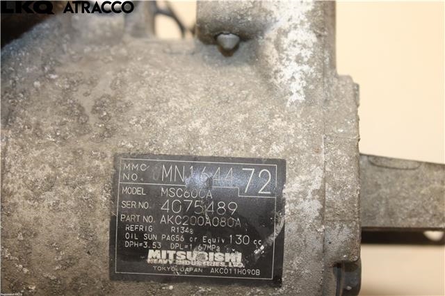 Aircondition kompressor til Mitsubishi Colt 2009-2013 (Type VII, Fase 2)  (MN164472|)