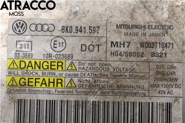 Styreenhet xenon/ballast til Audi A3 2009-2012 (Type II, Fase 2) (8K0941597E|)