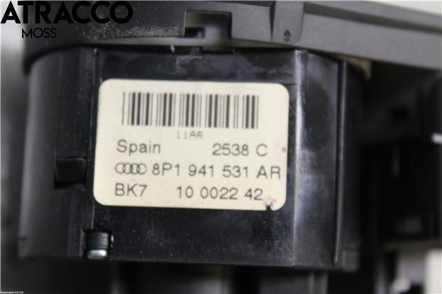 Bryter lys til Audi A3 2009-2012 (Type II, Fase 2)  (8P1941531AR|)