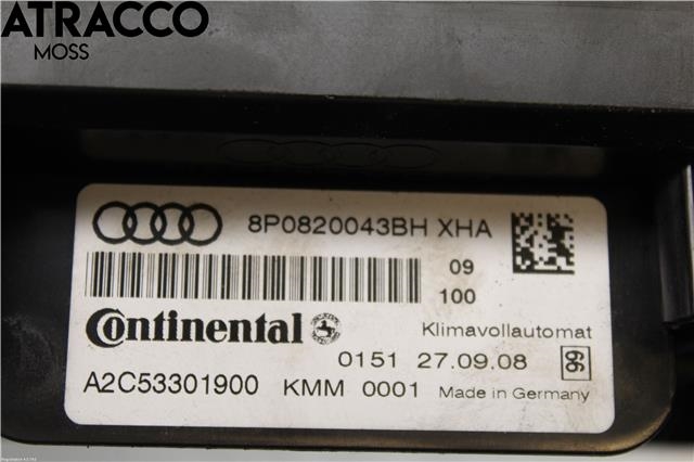 Varmeapparat betjening til Audi A3 2003-2008 (Type II, Fase 1)  (8P0820043BN|)