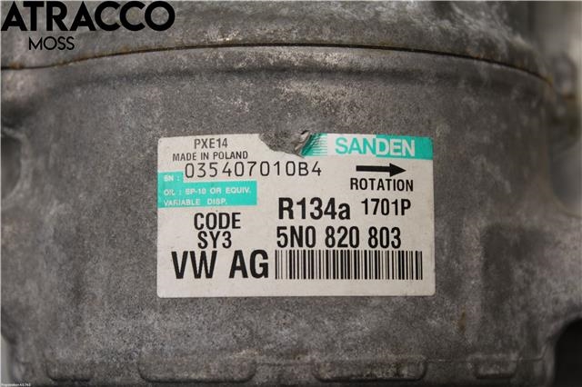 Aircondition kompressor til Audi A3 2009-2012 (Type II, Fase 2)  (5N0820803C|)