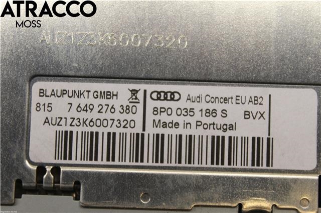 Bilstereo til Audi A3 2009-2012 (Type II, Fase 2)  (8P0057186SX|)