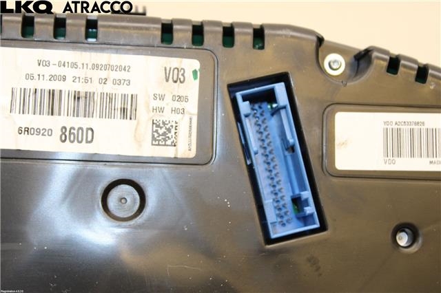 Instrumentpanel til VW Polo 2009-2014 (Type V, Fase 1)  (6R0920860DX|)