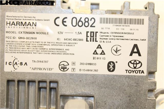 Bilstereo til Toyota Auris 2013-2015 (Type II, Fase 1)  (8614002400|)