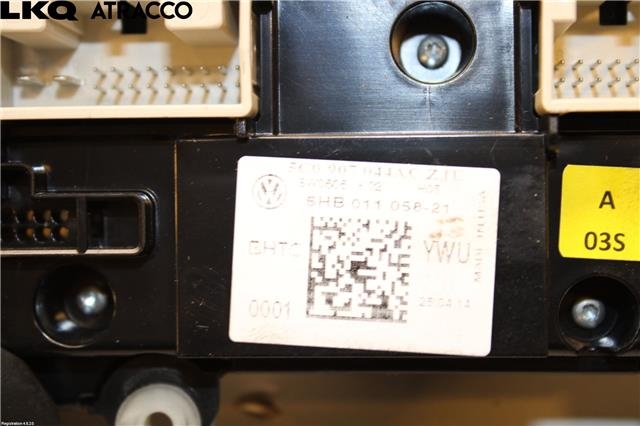 Varmeapparat betjening til VW Beetle 2011-2018 (Type II)  (5C0907044AC|)