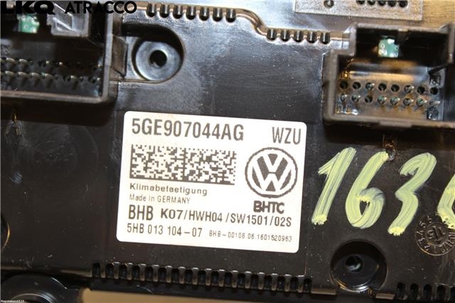Varmeapparat betjening til VW Golf VII 2012-2017 (Fase 1)  (5GE907044AN|)