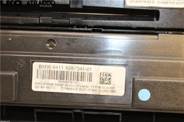 Varmeapparat betjening til BMW 1-Serie 2011-2015 (Fase 1) (F20/F21) (F20/F21) (64119287337|)