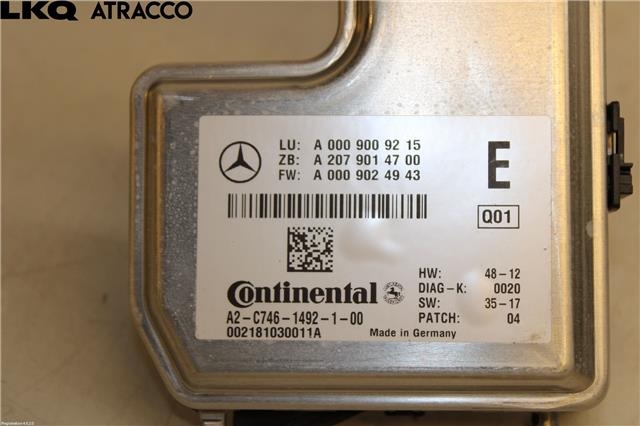 Sensor radar til Mercedes GLE 2015-2018 (Fase 2) (W166) (W166) (A0009001910|)