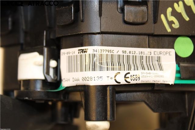 Airbag rattpute til Citroën C4, Cactus 2014-2017 (Fase 1)  (98012181ZD|)