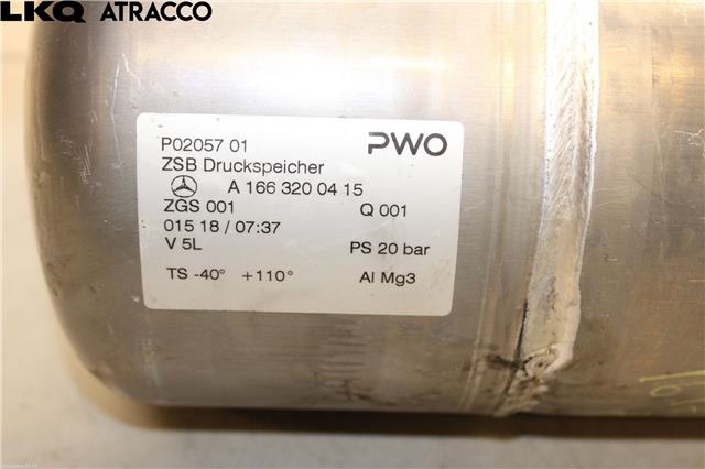 Kompressor nivå/luft til Mercedes GLE 2015-2018 (Fase 2) (W166) (W166) (A1663200415|)