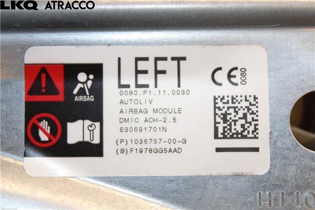 Airbag gardin venstre til Tesla Model X 2016-->>  (103675600H|)