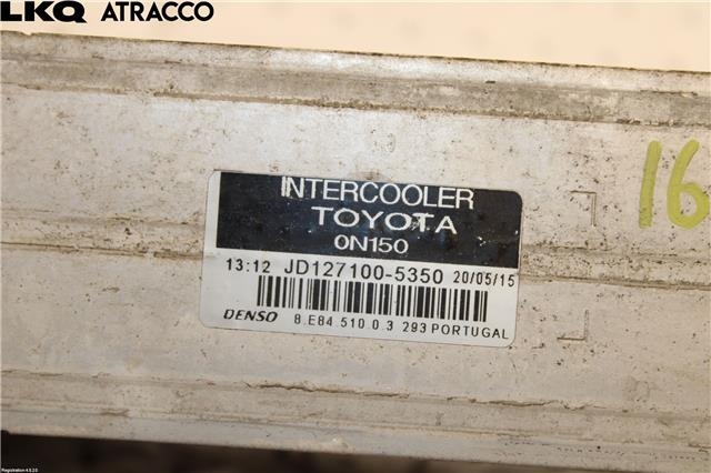 Intercooler til Toyota Auris 2010-2012 (Type I, Fase 2)  (179000N040|)