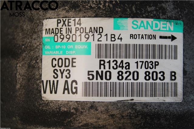 Aircondition kompressor til Škoda Octavia 2009-2013 (Type II, Fase 2)  (1K0820859TX|)