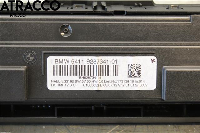 Varmeapparat betjening til BMW 3-Serie 2012-2018 (F30/F31/F34) (F30/F31/F34) (64119287337|)