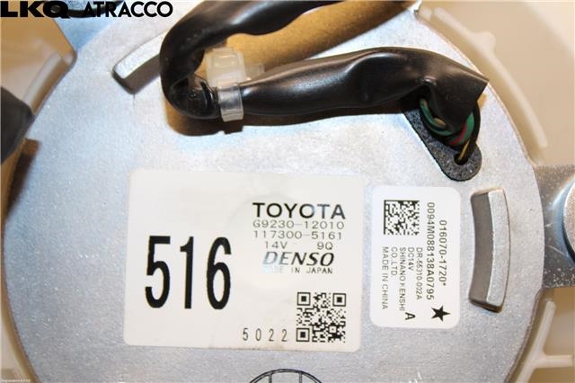 Kjølevifte til Toyota Auris 2013-2015 (Type II, Fase 1)  (G923012010|)