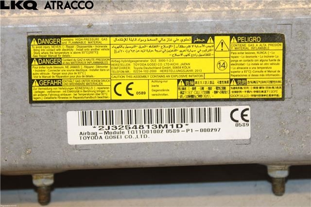 Airbag kne til Toyota Auris 2013-2015 (Type II, Fase 1)  (7390002050C0|)