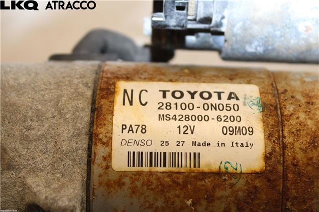 Starter diesel til Toyota Auris 2010-2012 (Type I, Fase 2) (281000N050|)