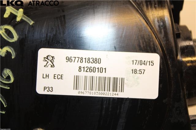 Baklykt venstre indre til Peugeot 308 2013-2021 (Type II)  (9677818380|)