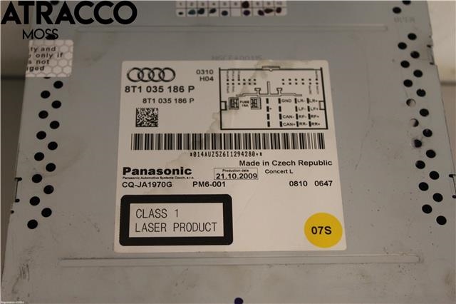 Bilstereo til Audi A4, Allroad 2009-2016 (Type I) (B8) (B8) (8T1035186P|)