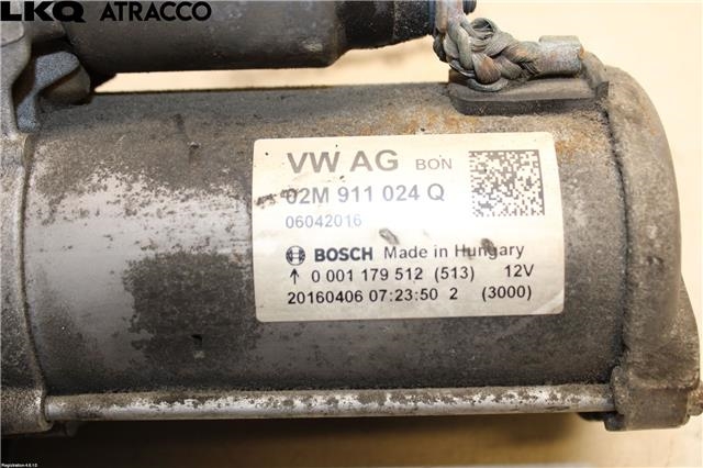Starter til VW Polo 2014-2017 (Type V, Fase 2)  (02M911024Q|)