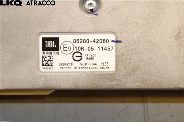 Bilstereo forsterker til Toyota RAV4 2019-->> (Type V)  (8628042060|)
