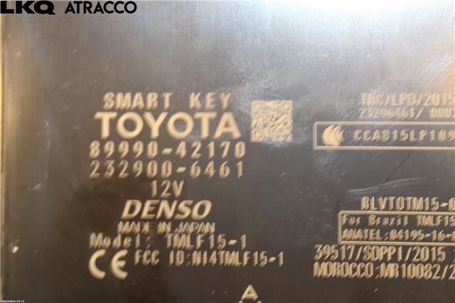 Styreenhet nøkkelfri/keyless til Toyota RAV4 2019-->> (Type V)  (899H042050|)