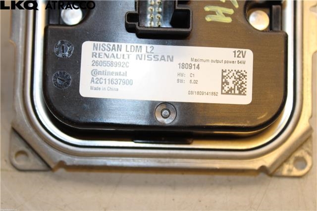 Styreenhet xenon/ballast til Nissan Leaf 2018-->> (Type II)  (260558992C|)