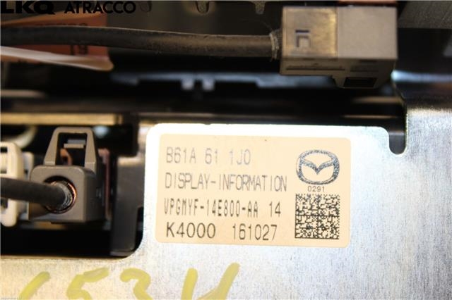 Multimedia display (MCU - Media Controller Unit) til Mazda 3 2013-2016 (Type III, Fase 1)  (B61A611J0|)