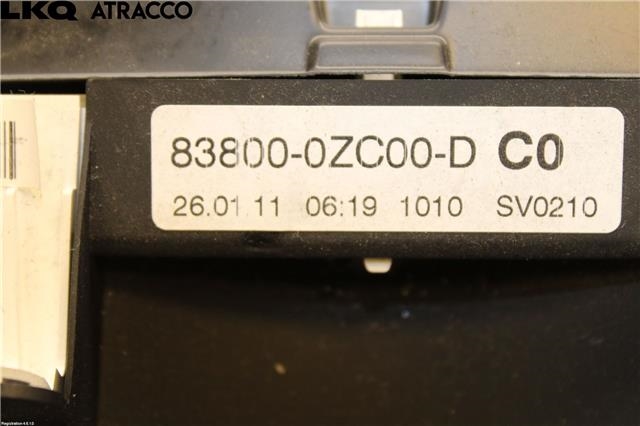 Instrumentpanel til Toyota Auris 2010-2012 (Type I, Fase 2)  (838000ZC00|)