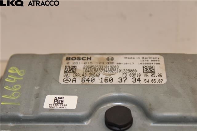 Styreenhet motor til Mercedes B-Klasse 2008-2011 (Fase 2) (W245) (W245) (A6401503734|)