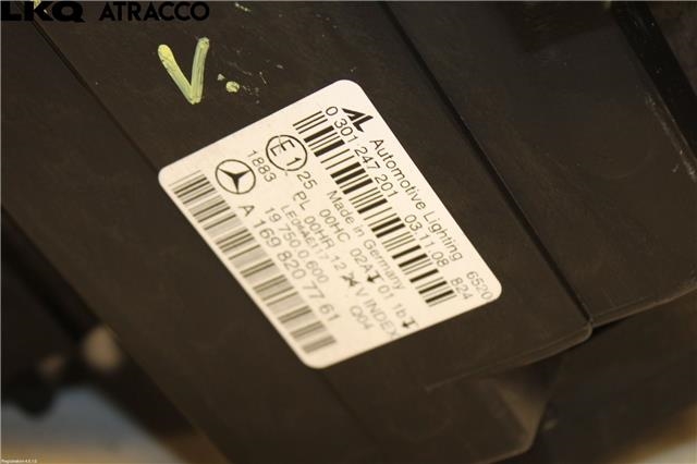 Frontlykt venstre halogen til Mercedes B-Klasse 2005-2008 (Fase 1) (W245) (W245) (A1698207761|)