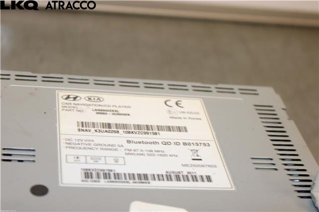 Bilstereo til Kia Sportage 2010-2016 (Type III)  (965603U500WK|)