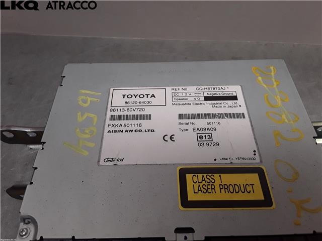 Bilstereo til Toyota Verso 2009-2016 (Type III)  (8612064030|)
