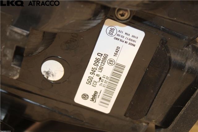 Baklykt høyre til VW e-Golf 2014-2017 (Fase 1)  (5G0945096Q|)