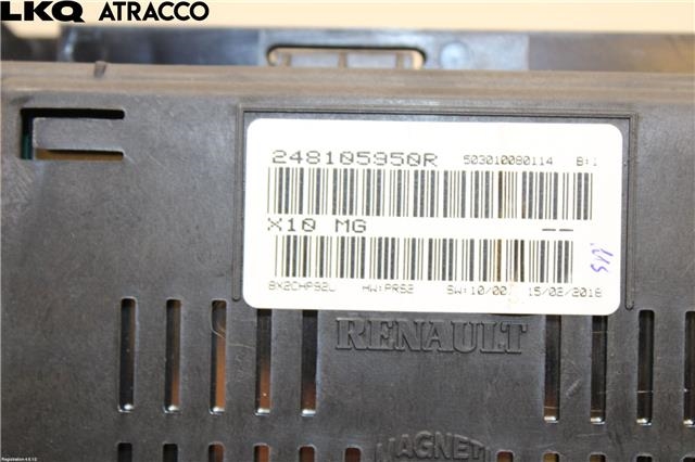 Instrumentpanel til Renault Zoe 2013-2019 (Fase 1)  (248105950R|)