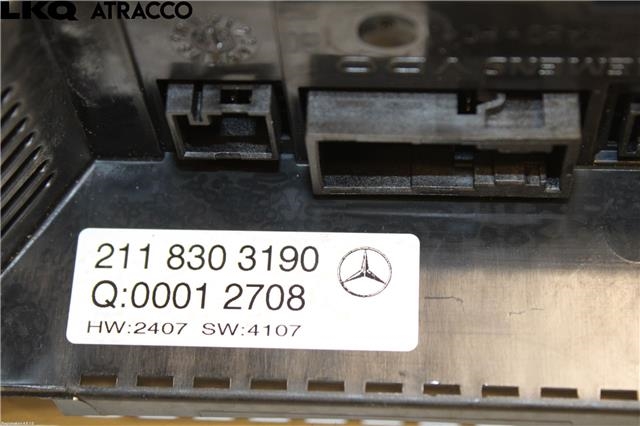 Varmeapparat betjening til Mercedes E-Klasse 2006-2009 (Fase 2) (W211) (W211) (A2118303190|)
