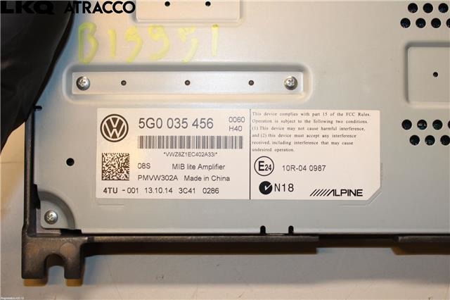 Bilstereo forsterker til VW e-Golf 2014-2017 (Fase 1)  (5G0035456|)