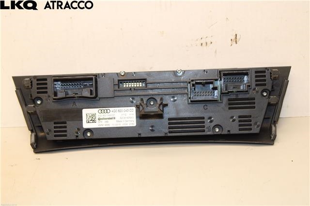 Varmeapparat betjening til Audi A6, Allroad 2012-2014 (Type III, Fase 1) (C7) (C7) (4G0820043CD|)