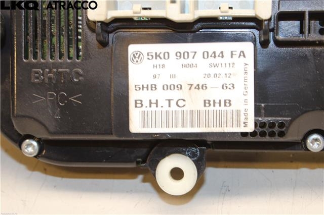 Varmeapparat betjening til VW Tiguan 2007-2011 (Type I, Fase 1)  (5K0907044HD|)