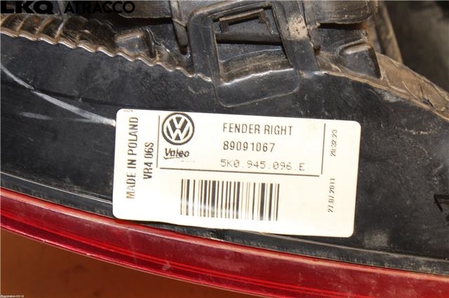 Baklykt høyre til VW Golf VI 2008-2012 (5K0945096E|)