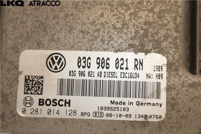 Styreenhet motor til VW Touran 2007-2010 (Type I, Fase 2)  (03G906021RN|)