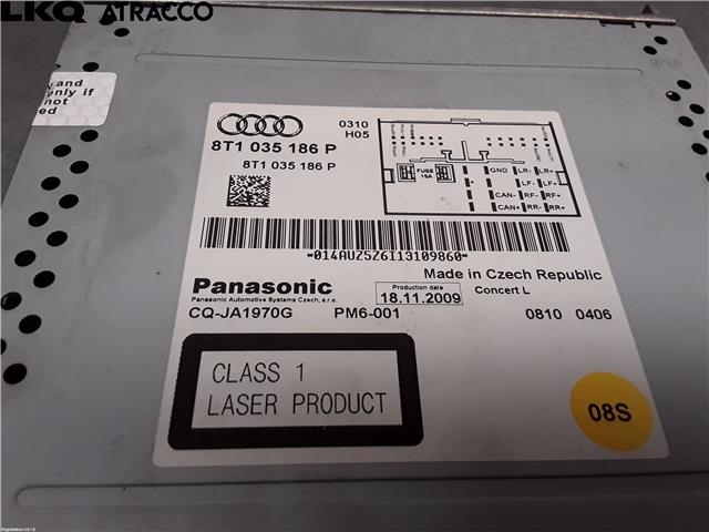 Bilstereo til Audi Q5 2008-2012 (Type I, Fase 1)  (8T1057186P|)