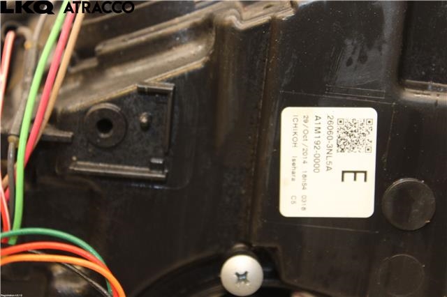 Frontlykt venstre halogen til Nissan Leaf 2011-2017 (Type I)  (260603NL5A|)